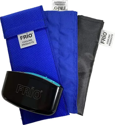 Produktbild von FRIO Einzel Diabetiker Insulin Kühltasche 18 x 61/2 cm, für 1 Insulin Pen, mit Nylon Innentasche und MySharps Box | Kühlt mit Wasser