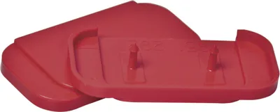 Produktbild von Ersatzoberplatte rot für Fluchttürhauben, Einpunktbefestigung, 6 Stück/VE