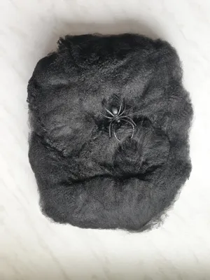 Produktbild von Fu74084 schwarz Spinnweben mit einer kleinen Spinne