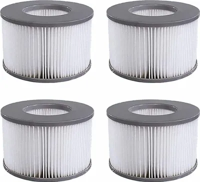 Produktbild von Ersatzfilter für MSpa Whirlpool Ersatz Filter Filterkartusche Wasserfilter, für aufblasbare MSpa Pools, verbesserte Version, geeignet für MSPA alle aktuellen Whirlpools (4 Stück)