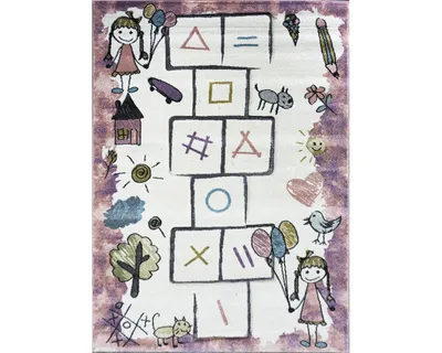 Produktbild von Detský kusový koberec 160x230 DORRIS 11 - ružový