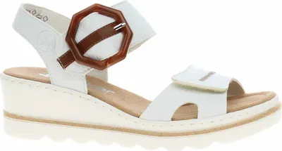 Zdjęcie produktu dla Sandały damskie Rieker 67476-83 weiss combi 38