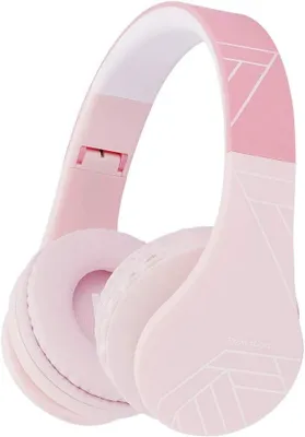 Produktbild von Kinderkopfhörer Over-Ear mit 85dB Lautstärkebegrenzung, Faltbar, Bluetooth 5.3, Micro SD, Kabellos und Kabel, Eingebautes Mikrofon für Handy/Tablet