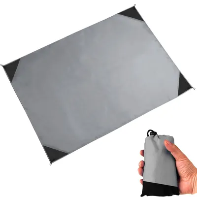 Zdjęcie produktu dla Omgoods - Koca plażowa, 210 x 200 cm - Bez zawartości piasku - Wodoodporna - Bardzo lekka - Trwała - Idealna na pikniki/podczas campingów - Koca piknikowa