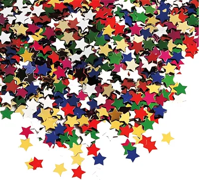 Produktbild von KNORR PRANDELL Aluflitter Sterne klein ca. 05 - 1 cm multicolor