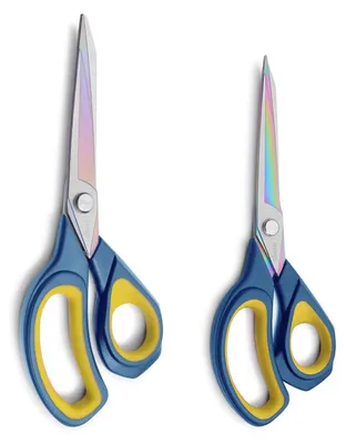 Schere, 2 Stück, Edelstahl, 24 cm, scharf