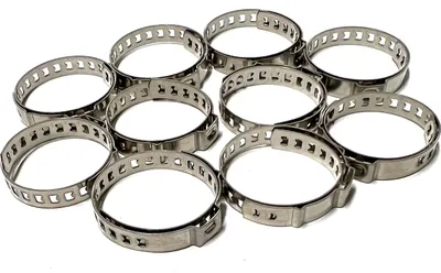Produktbild von 10 x Schlauchschellen Schlauchklemmen Set EDELSTAHL VA2 21-45mm Achsmanschetten