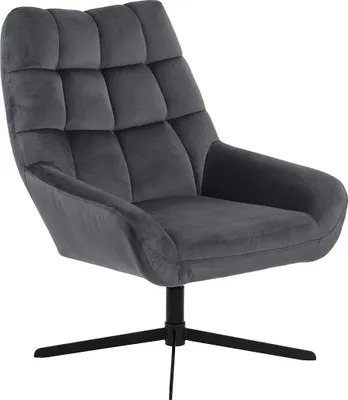 Image de Paris fauteuil velours gris.