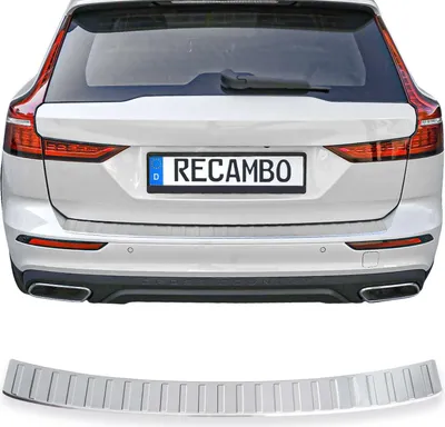 Obrázok produktu pre Matná ochrana nárazníka z nehrdzavejúcej ocele vhodná pre Volvo V60 II | BJ od 2018&gt