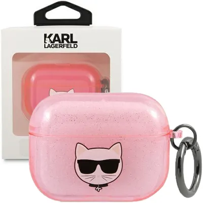 Produktbild von Karl Lagerfeld Kla3Uchgp Airpods 3 Abdeckung Różowy/Rosa Glitter Choupette