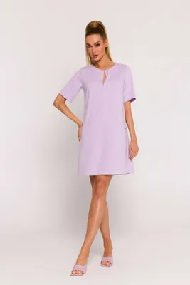 Produktbild von Made of Emotion Damenkleid in A-Linie Pebhar M788 lila XL