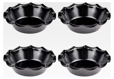 Produktbild von Tarteform Klein Quicheform 12 cm 4 Stück Antihaftbeschichtung Mini Kuchenform Rund