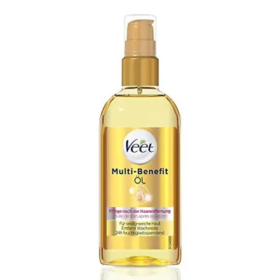 Produktbild von Veet Multi-Benefit, Öl, Frauen, Feuchtigkeitsspendend, Nährend, Glättend, Beruhigend, Jeder Hauttyp, 100 ml, Pumpenflasche