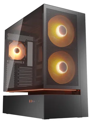 Produktbild von COUGAR Gehäuse Midi-Tower, CFV235, ARGB, Mesh, Schwarz, Midi Tower, PC, Schwarz, ATX, CEB, micro ATX, Mini-ITX, Glas, Stahl, Gaming