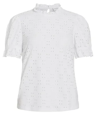 Obrázok produktu pre VIKAWA S/S Top s volánmi / Dámska blúzka s krátkymi rukávmi a volánmi - NOOS