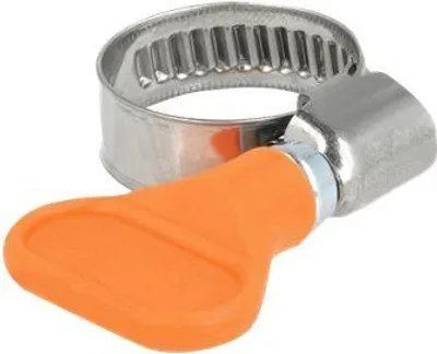 Produktbild von DELOCK Schlauchschelle, Flügelmutter 12-20mm 5 Stk. orange