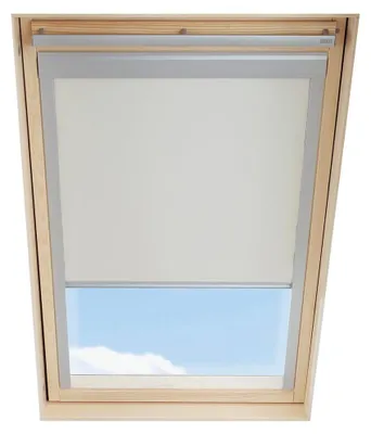 Image de Store enrouleur occultant pour VELUX S06, couleur beige