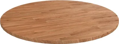 Produktbild von Runde Tischplatte Hellbraun Ø70x1,5 cm Behandeltes Eichenholz