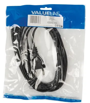 Produktbild von Valueline Netzkabel mit Schweizer Stecker - IEC-320-C7 5,00 m schwarz VLEP11240B50