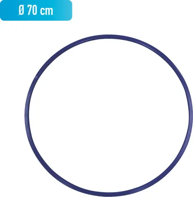 Produktbild von Grevinga® Gymnastikreifen aus Kunststoff (70cm, Blau)