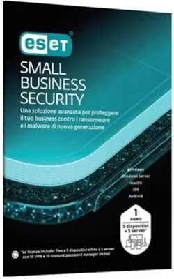 Produktbild von ESET Small Business Security 5 Client + 5 Server | Antivirus, VPN, Firewall | ESBS-N1-B5-BOX