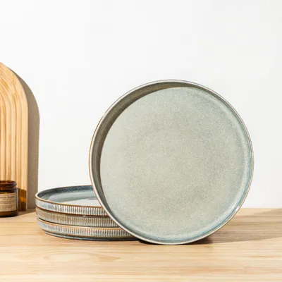 Produktbild von Omgoods – Set mit 4 Frühstücks- und Desserttellern – 16 cm Keramik, spülmaschinen- und mikrowellengeeignet