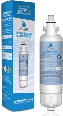Obrázok produktu pre Vodný filter Swan pre chladničku Panasonic kompatibilný s CNRAH-257760. Filter chladničky kompatibilný s Panasonic CNRAH-257760, CNRBH-125950, NR-B53V1, NR-B53V1-WB, NR-B53V1-X1D, NR-B53V1-XB, NR-B53V1-XE