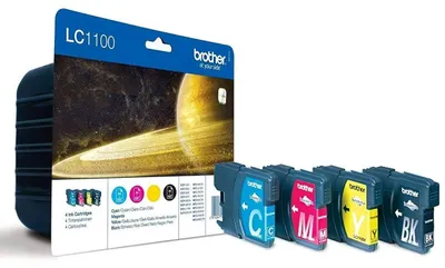 Produktbild von Brother LC1100 Original Tintenpatronen Multipack 4 Farben Set