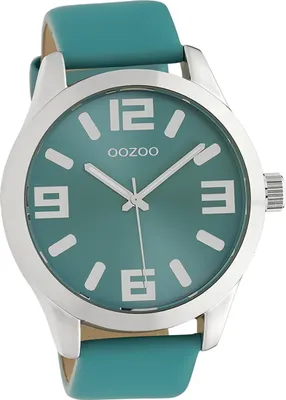 A close-up, studio shot of a wristwatch.