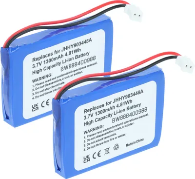 Produktbild von vhbw 2x Akku Ersatz für Albrecht 083448, JHHY903448A für Funkgerät, Walkie Talkie (1300 mAh, 3,7 V, Li-Ion)