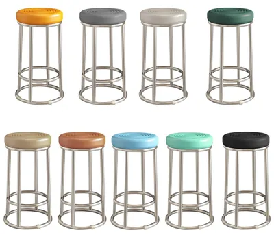 Imagen del producto de Taburete de cocina apilable con estructura de metal