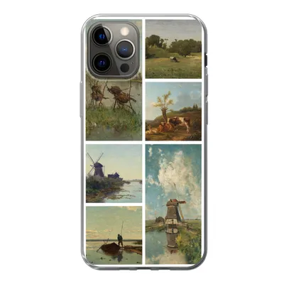 Produktbild von MuchoWow® Handyhülle Schutzhülle Hülle für iPhone 13 Pro Kunst - Collage - Niederlande Silikon Softcase Handy Hülle - Handy-Tasche