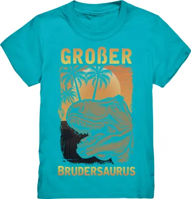 Produktbild von Dinosaurier T-Rex Großer Bruder T-Shirt – Swimming Pool / 134/146 (9-11)