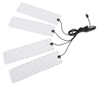 Image de Lampe de culture LED à spectre complet pour plantes d'intérieur Fonction Timer High PPFD Energy Saving 4 Heads