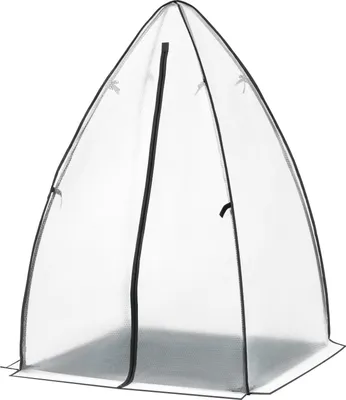 Immagine prodotto di Tenda per serra - serra in film - 120×180 cm - pluriball - semitrasparente - resistente alle intemperie - protezione invernale per pomodori - verde scuro