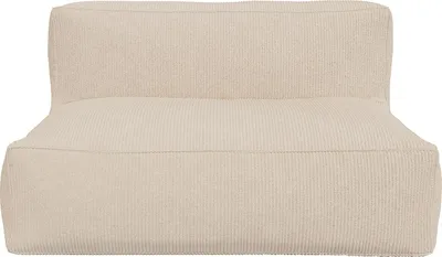Produktbild von 2-Sitzer-Sofa aus beigem Velours - NOUMARA