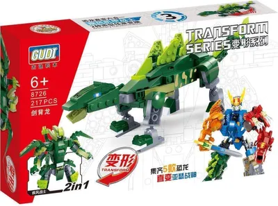 Obrázek produktu pro Stavebnice mecha-dinosauře Stegosaurus, transformovatelný robot