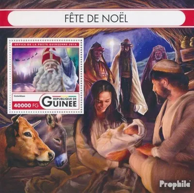 Produktbild von Briefmarken Guinea 2016 Mi Block 2701 (kompl. Ausgabe) postfrisch Weihnachten