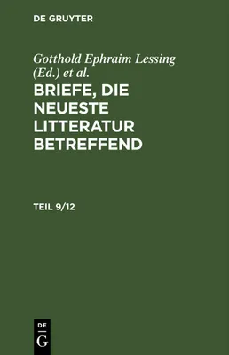 Produktbild von Briefe, die neueste Litteratur betreffend. Teil 9/12