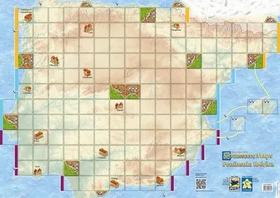 Produktbild von Carcassonne Maps - Peninsula Iberica