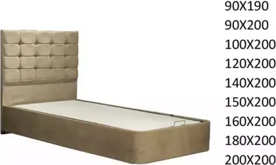 Produktbild von Luxus Bett mit Kingsize Matratze Bettkasten Hotel Betten 150x200cm Sondermaß