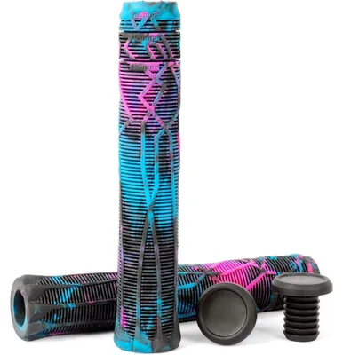 Immagine prodotto di Manopole per manubrio, scooter, BMX, mountain bike, disponibili in diverse misure (150/165/180 mm), con colori misti: nero, blu e viola