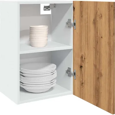 Produktbild von "2026 Promotion" Buffetschrank Küche, Hängeschrank, Lyon Artisan-Eiche 40x31x60 cm Holzwerkstoff - Mehrzweckschrank CC31634