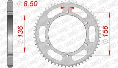 Produktbild von SP 1111063001 AFAM Standard Kettenrad 53104    passend fuer FANTIC XMF 125