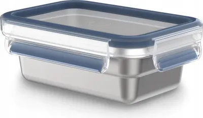 Image de Tefal N1150310 Bac fraîcheur Masterseal 0.5L Acier inoxydable/Bleu