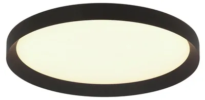 Image de Plafonnier - noir - Flady - plastique métal - Ø 50cm - LED - 3686ZW - Steinhauer