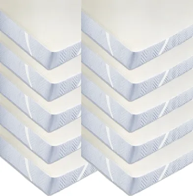 Produktbild von Matratzenschoner 10er Set, Baumwolle, 140x200 cm, rohweiß