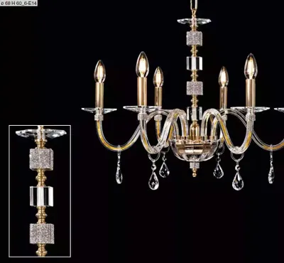 Obrázek produktu pro Luxuriöse Kristall Deckenleuchte Kerzenlampe Deckenlampe Stil Design