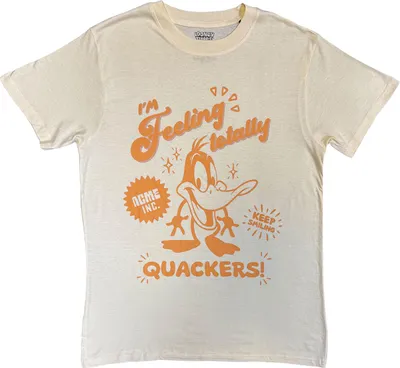 Image de Looney Tunes - "Feeling Totally Quackers" T-shirt unie homme/femme RO15173 (M) (Naturel)