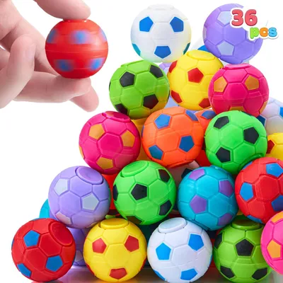 Produktbild von 36 Stück Fußball Spinner Fidget-Spielzeug Kindergeburtstag 5-10 Jahre